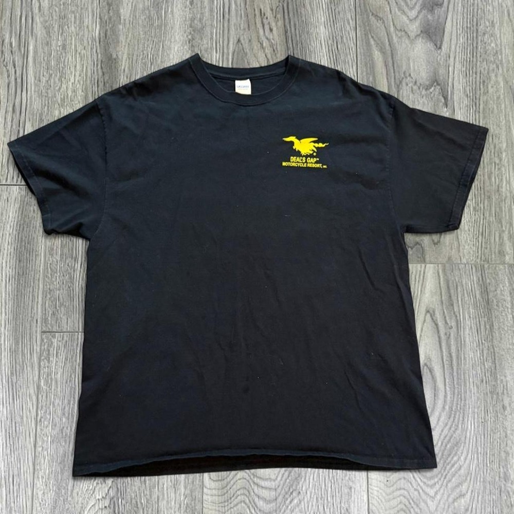 Deal's Gap Motorcycle Resort Tail of The Dragon Graphic Tee XL Double Sided